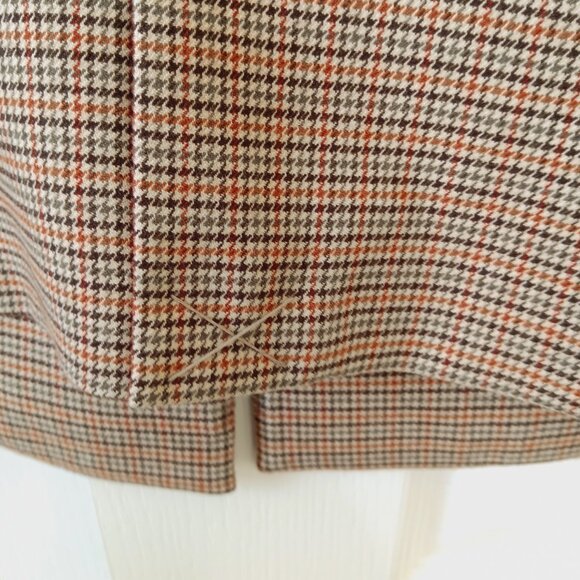 Eloquii Women's Plus Brown Houndstooth Single Button Blazer Size 14 - Picture 7 of 12